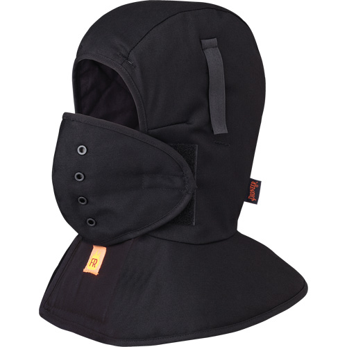 565A Doublure matelass&eacute;e FR &agrave; long col pour casque, Noir, Coton Distribution Industrielle GC