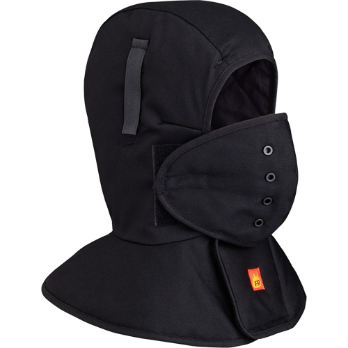 565A Doublure matelass&eacute;e FR &agrave; long col pour casque, Noir, Coton Distribution Industrielle GC