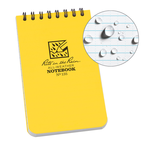 Pocket Top-Spiral Notebook, Soft Cover, Yellow, 100 Pages, 3" W x 5" L Distribution Industrielle GC