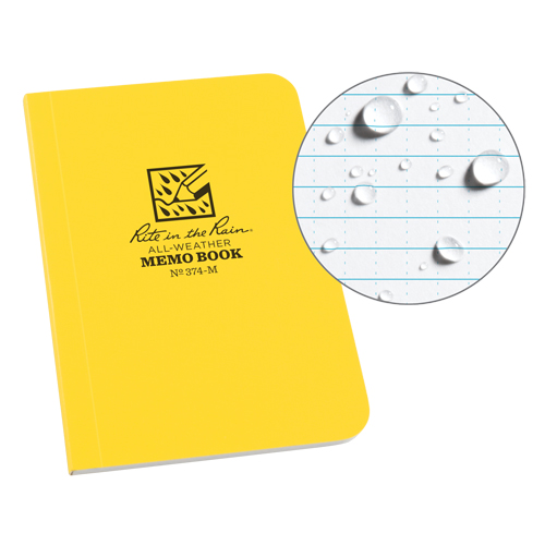 Memo Book, Soft Cover, Yellow, 112 Pages, 3-1/2" W x 5" L Distribution Industrielle GC