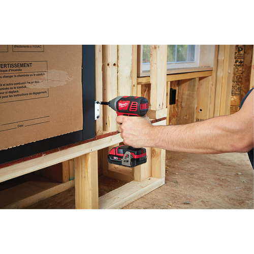 M18 Cordless Hex Impact Driver Kit, 1/4", 1500 in-lbs Max. Torque, 18 V, Lithium-Ion Distribution Industrielle GC