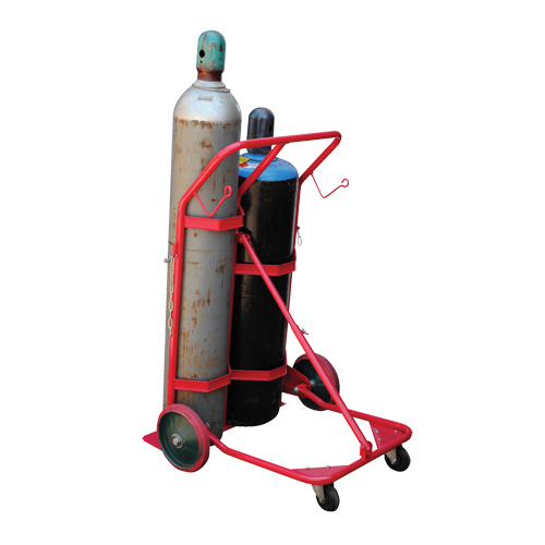 Chariot pour bouteilles, Roues Caoutchouc moul&eacute;, Base de 25-1/2"la x 7"lo, 350 lb Distribution Industrielle GC