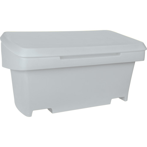 Heavy-Duty Outdoor Salt and Sand Storage Container, 24" x 48" x 24", 10 cu. Ft., Grey Distribution Industrielle GC
