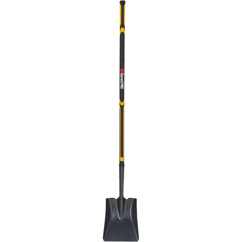 Pro Square Point Shovel, Fibreglass, Tempered Steel Blade, Straight Handle, 48" Long Distribution Industrielle GC