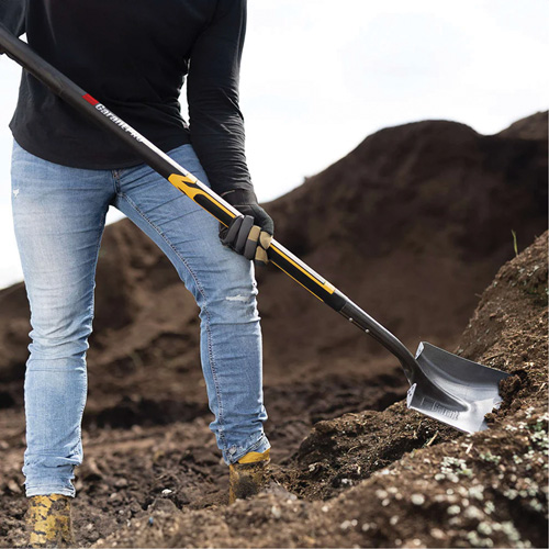 Pro Square Point Shovel, Fibreglass, Tempered Steel Blade, Straight Handle, 48" Long Distribution Industrielle GC