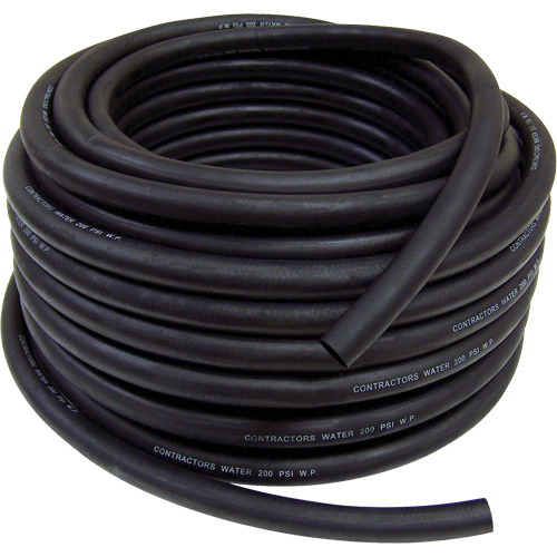 Contractor's Water Discharge Garden Hose, Rubber, 3/4" dia. x 50' Distribution Industrielle GC