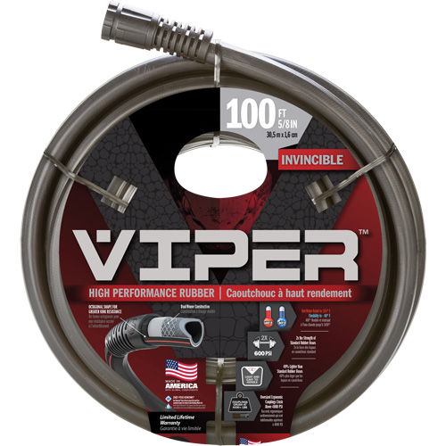 Tuyau haute performance Viper, Caoutchouc, 5/8" dia x 100' Distribution Industrielle GC