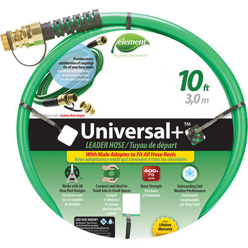 Tuyau Leader Element Universal+, PVC, 1/2" dia x 10' Distribution Industrielle GC