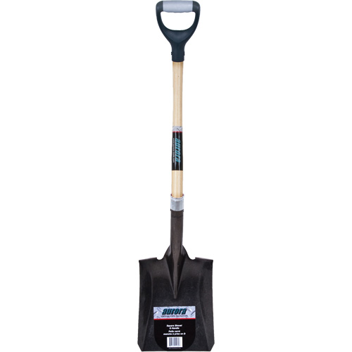 Heavy-Duty Square Shovel, Hardwood, Carbon Steel Blade, D-Grip Handle, 30" Long Distribution Industrielle GC