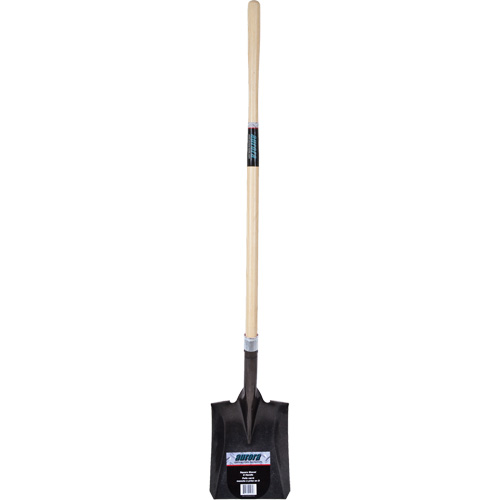 Heavy-Duty Square Shovel, Hardwood, Carbon Steel Blade, Straight Handle, 48" Long Distribution Industrielle GC