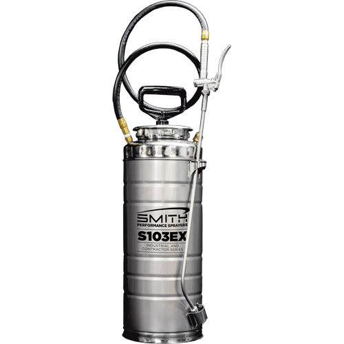 Vaporisateur de b&eacute;ton &agrave; compression s&eacute;rie industriel & entrepreneur, 3,5 gal. (16 L), Acier inoxydable, Lance de 24" Distribution Industrielle GC