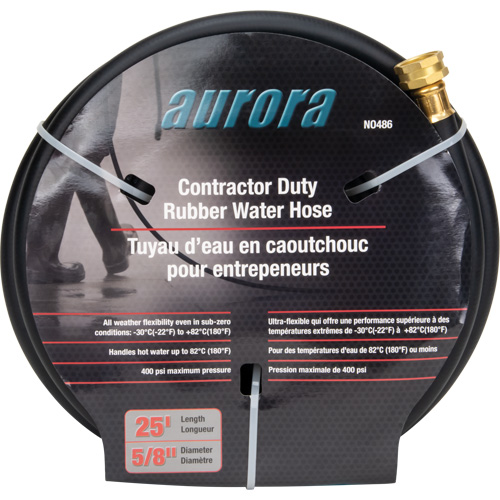Contractor Duty Rubber Hose, Rubber, 5/8" dia. x 25' Distribution Industrielle GC
