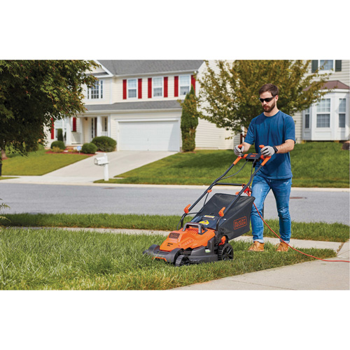 Tondeuse &agrave; gazon avec poign&eacute;e confortable, Pouss&eacute;e, &eacute;lectrique, Largeur de coupe 15" Distribution Industrielle GC