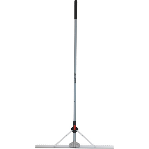 R&acirc;teau &agrave; niveler pour am&eacute;nagement paysager avec t&ecirc;te pliante, Manche Fibre de verre, 36" la, Lame Aluminium Distribution Industrielle GC