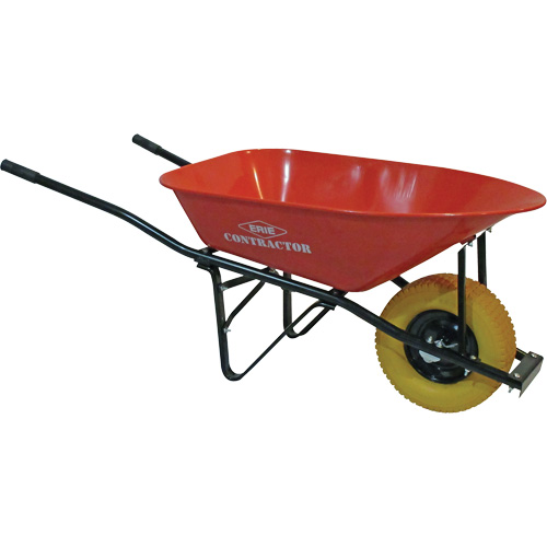 Big Wheel Contractor Wheelbarrow, 6 cu. ft., Steel Tray Distribution Industrielle GC