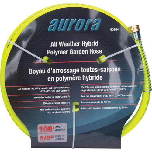 Tuyau de jardin hybride, Copolym&egrave;re, 5/8" dia x 100' Distribution Industrielle GC