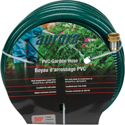 Tuyau de jardin, PVC, 5/8" dia x 50' Distribution Industrielle GC