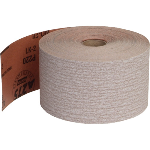 Rouleau de papier abrasif PSA sans chargement, Oxyde d'aluminium, 2-3/4" la x 135' lo, Grain 220 Distribution Industrielle GC