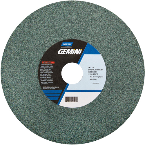 Bench Grinding Wheels - Gemini, 6" x 1", 1" Arbor Distribution Industrielle GC