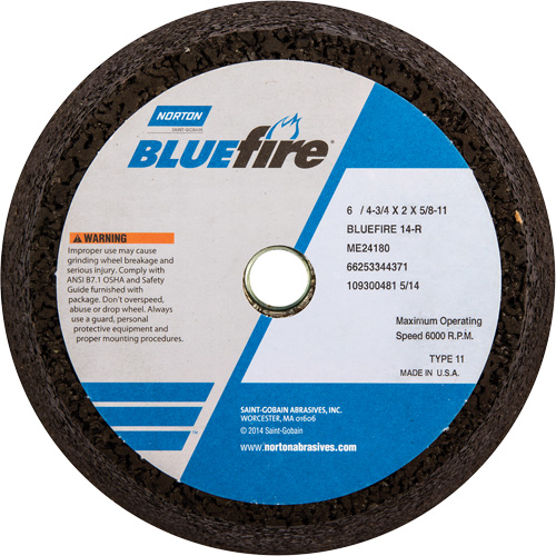 Disque &agrave; &eacute;barbage portatif non renforc&eacute; BlueFire Distribution Industrielle GC