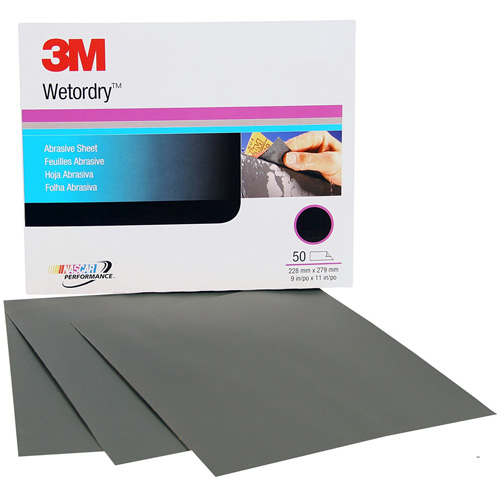 Feuille abrasive Imperiale, 9" x 11", Grain 1200, Carbure de silicium Distribution Industrielle GC