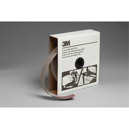 Rouleau de toile abrasive utilitaire 211K, Oxyde d'aluminium, 1-1/2" la x 150' lo, Grain 220 Distribution Industrielle GC