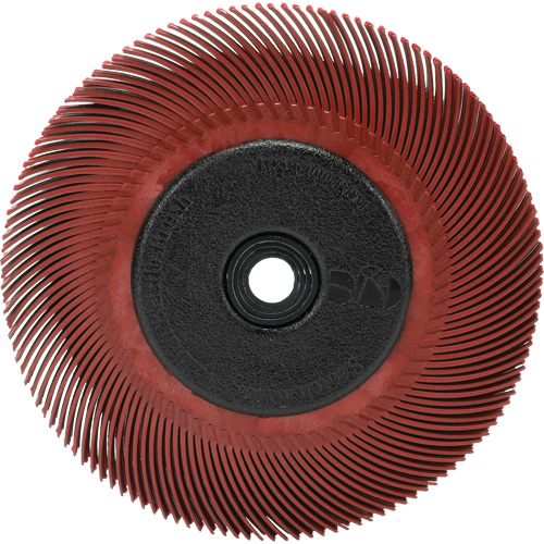 BROSSE RADIALE BRISTLE T-C,6",A/ADAPTATEUR 220, C&eacute;ramique, Grain 220, 6" dia. Distribution Industrielle GC