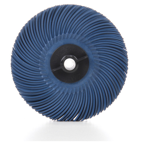 Meule en soie radiale Scotch-Brite, Oxyde d'aluminium, Grain 400, 3" dia. Distribution Industrielle GC