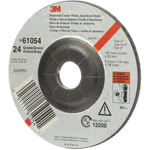 Meule &agrave; moyeu d&eacute;port&eacute;, 5" x 27, Oxyde d'aluminium Distribution Industrielle GC