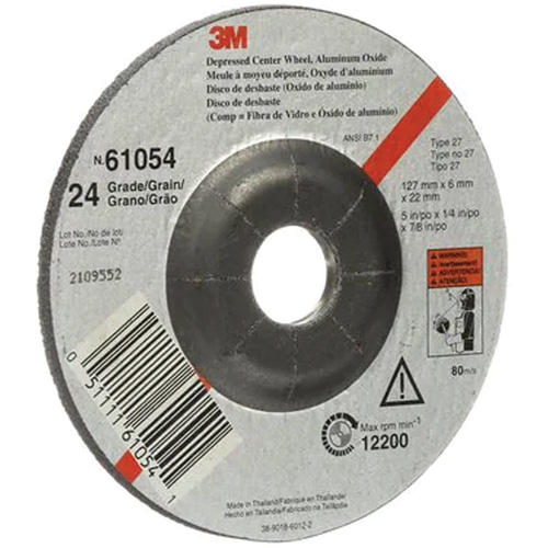 Meule &agrave; moyeu d&eacute;port&eacute;, 5" x 27, Oxyde d'aluminium Distribution Industrielle GC