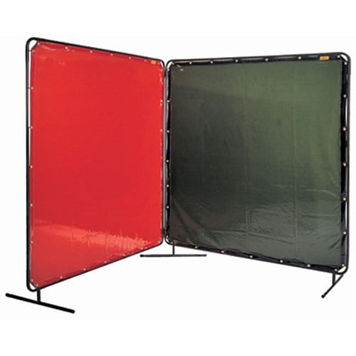 Welding Screen and Frame, Green, 6' x 6' Distribution Industrielle GC