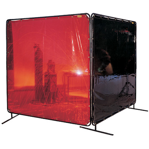 Welding Screen and Frame, Green, 6' x 6' Distribution Industrielle GC