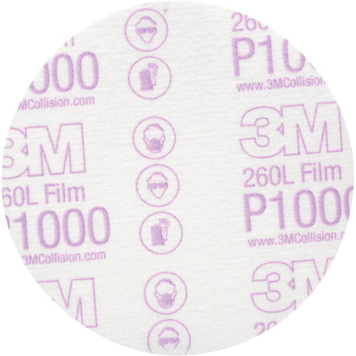 Hookit Finishing Film Disc, 5" Dia., P1000 Grit, Aluminum Oxide Distribution Industrielle GC