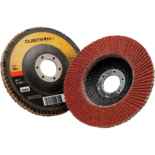 Disque &agrave; lamelles 967A T27 Cubitron II, 4-1/2" x 7/8", Type 27, Grain 40+, C&eacute;ramique Distribution Industrielle GC