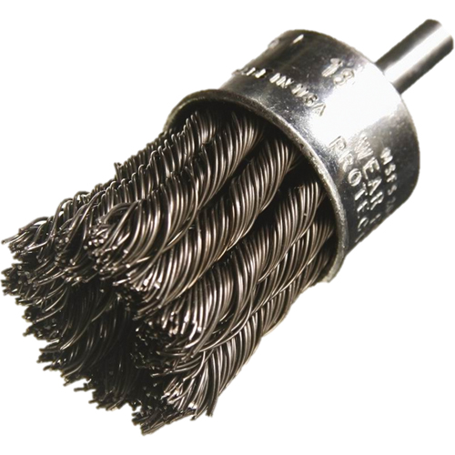 Brosses mont&eacute;es &agrave; fils nou&eacute;s, 1/2" dia., dia. Des fils 0,014", Tige 1/4" Distribution Industrielle GC