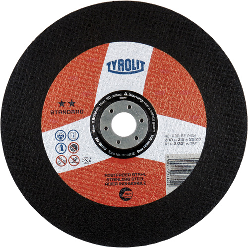 Premium INOX Cutting Disc, 6" x 5/64", 7/8" Arbor, Type 27, Aluminum Oxide, 10200 RPM Distribution Industrielle GC