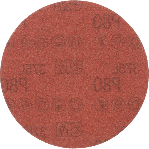 3M 375L Sanding Disc - 5", 5" Dia., P80 Grit, Aluminum Oxide Distribution Industrielle GC