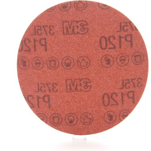 3M 375L Sanding Disc - 5", 5" Dia., P120 Grit, Aluminum Oxide Distribution Industrielle GC