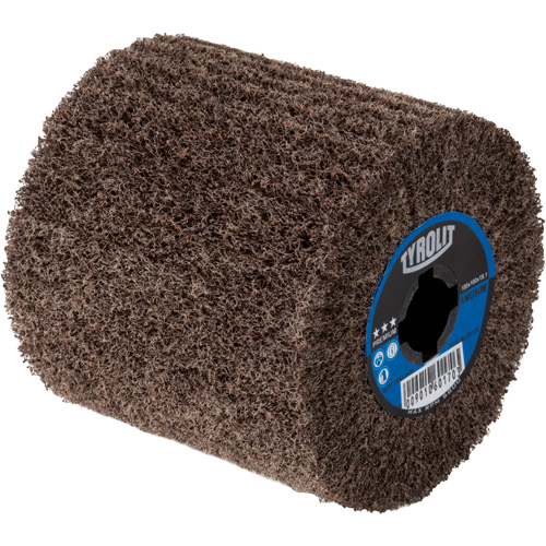 Tambour de conditionnement de surface Pro-Line, 4" dia. x 4" la, 3/4" Arbre, Grain Cors&eacute;, Oxyde d'aluminium Distribution Industrielle GC