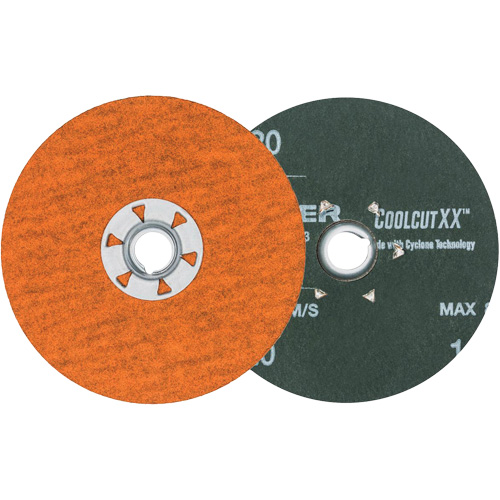 Disque de sablage Coolcut XX, 4-1/2" dia., Grain 120, C&eacute;ramique Distribution Industrielle GC