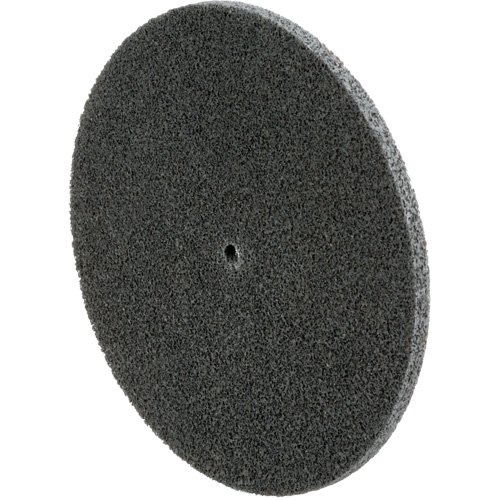 Meule unitaris&eacute;e EXL Scotch-Brite, 6" x 1/4", Arbre de 1/4", Grain de Fin, Carbure de silicium Distribution Industrielle GC