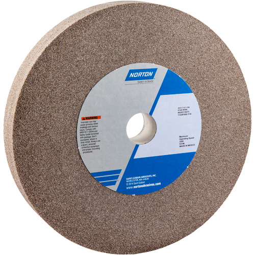 Bench Grinding Wheel, 10" x 1", 1-1/4" Arbor, 1, Aluminum Oxide Distribution Industrielle GC