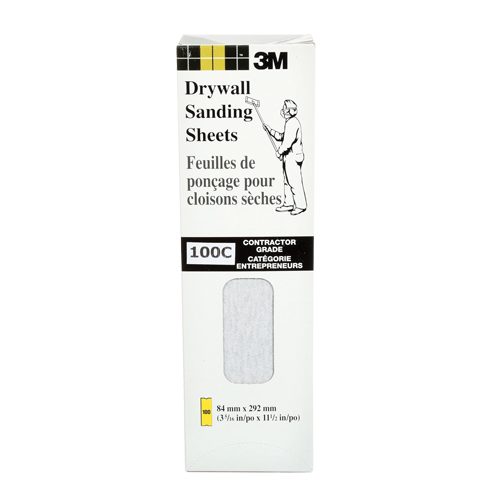 Feuille de placopl&acirc;tre frais&eacute;e Tri-M-Rite Fre-Cut, 11-1/4" x 3-5/16", Grain 100, Carbure de silicium Distribution Industrielle GC