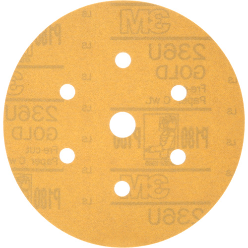 Hookit Dust-Free Sanding Disc, 6" Dia., P180 Grit, Aluminum Oxide, C-Weight Distribution Industrielle GC