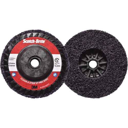 Disque  Clean and Strip  XT Pro Scotch-Brite, 4-1/2" dia., Grain Extra grossier, Carbure de silicium Distribution Industrielle GC