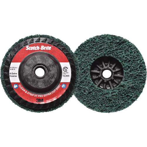 Scotch-Brite Clean & Strip XT Pro Extra Cut Disc, 4-1/2" Dia., Extra Coarse Grit, Aluminum Oxide Distribution Industrielle GC