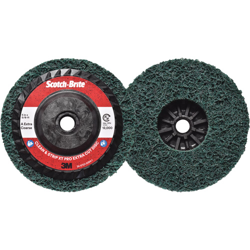 Disque extra coupe  Clean and Strip  XT Pro Scotch-Brite, 5" dia., Grain Extra grossier, Oxyde d'aluminium Distribution Industrielle GC