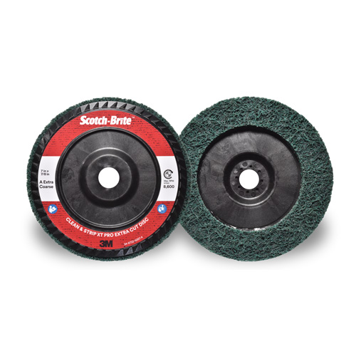 Disque extra coupe  Clean and Strip  XT Pro Scotch-Brite, 7" dia., Grain Extra grossier, Oxyde d'aluminium Distribution Industrielle GC
