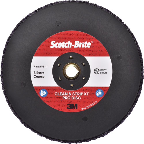 Scotch-Brite Clean & Strip XT Pro Disc, 7" Dia., Extra Coarse Grit, Silicon Carbide Distribution Industrielle GC