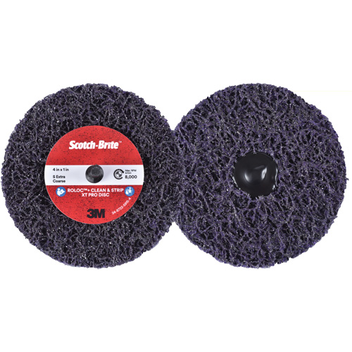 Scotch-Brite Roloc+ Clean & Strip XT Pro Disc, 4" Dia., Extra Coarse Grit, Silicon Carbide Distribution Industrielle GC